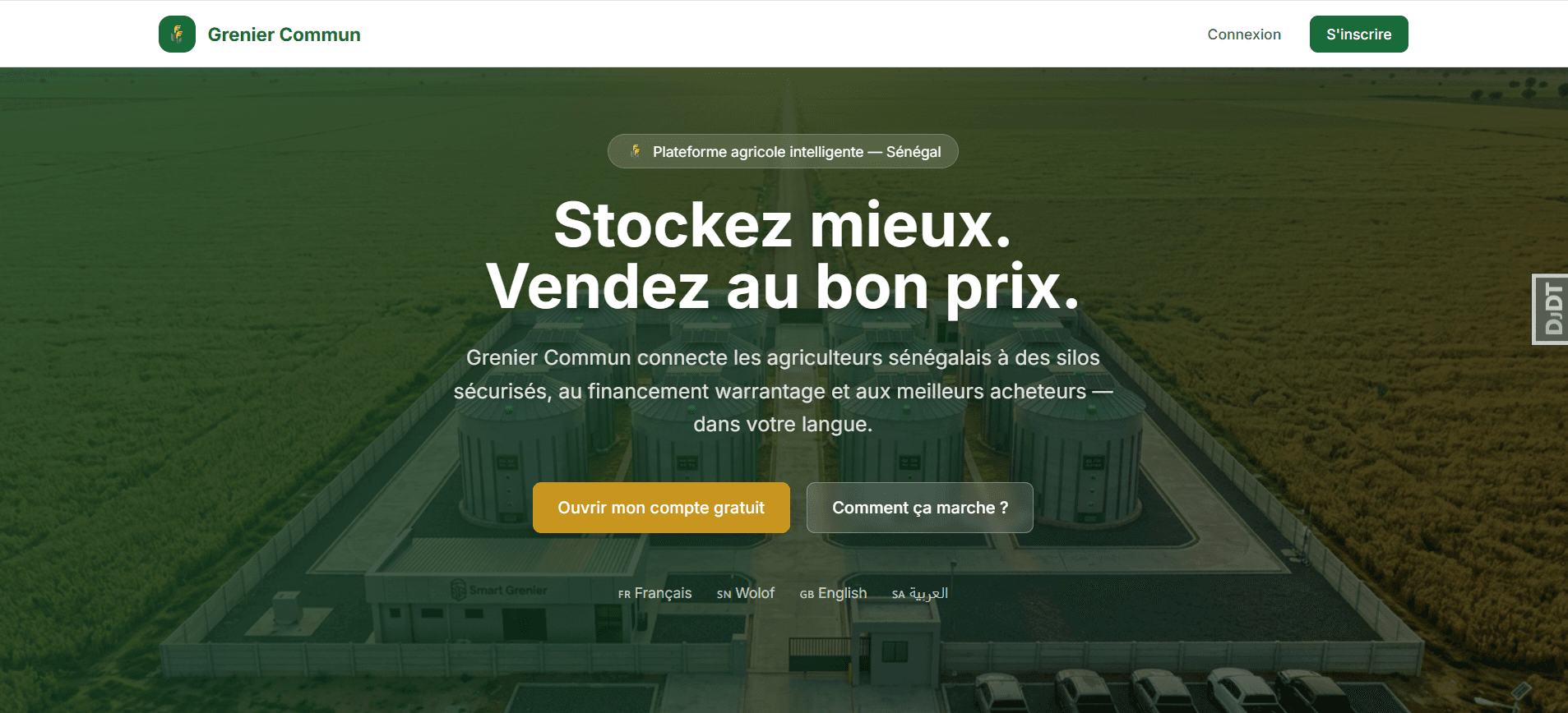 Grenier Commun – La Première Infrastructure Agricole Digitale d'Afrique de l'Ouest