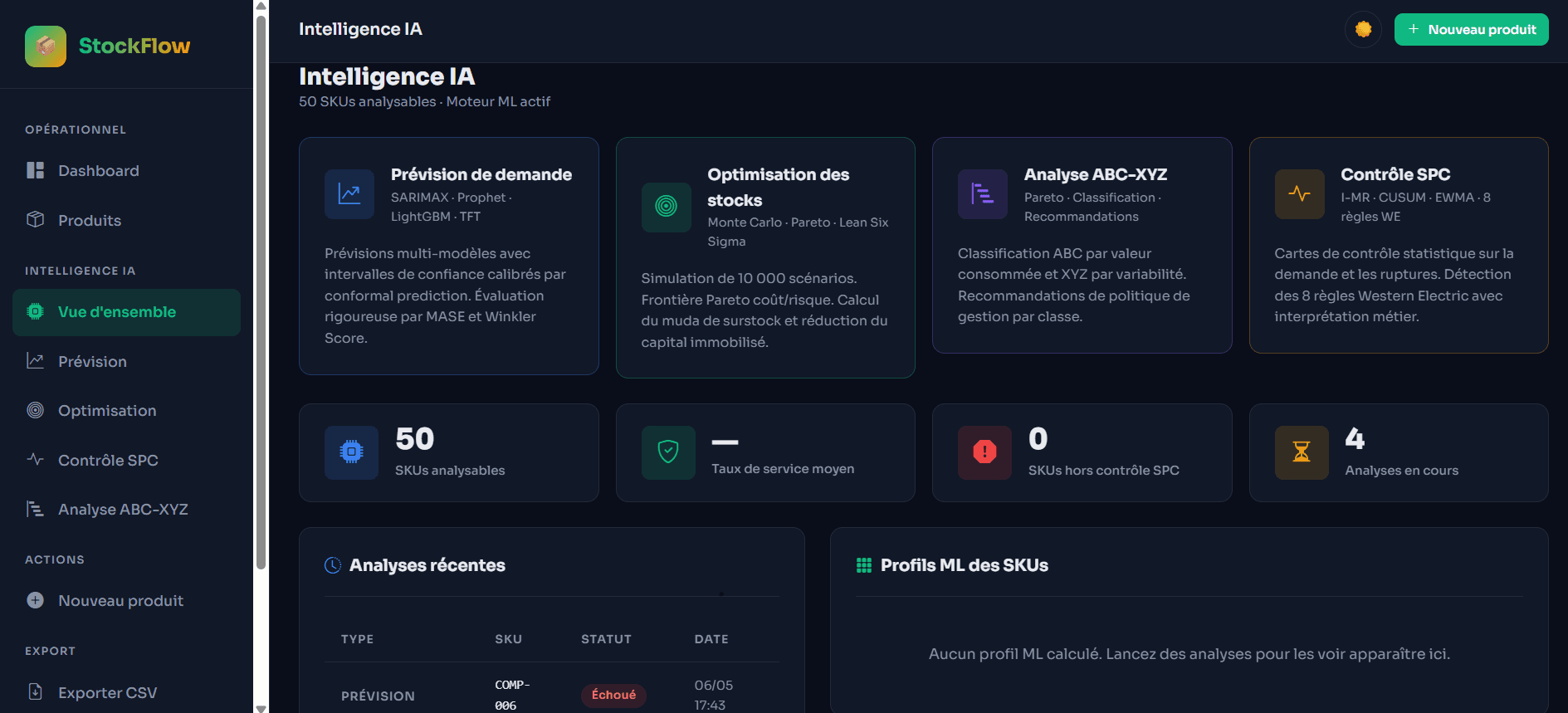 StockFlow : Plateforme Intelligente de Gestion de stock industriel